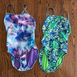 Dolphin Uglies Swimsuit LOT - Multicolor Trim - Size 38